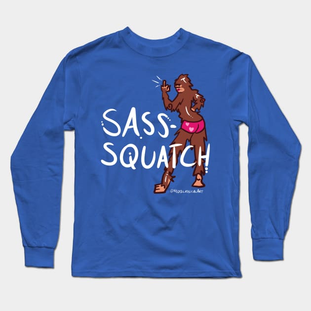 Sassy Sasquatch Long Sleeve T-Shirt by Neoqlassical